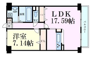 エスヴェール北梅田の物件間取画像